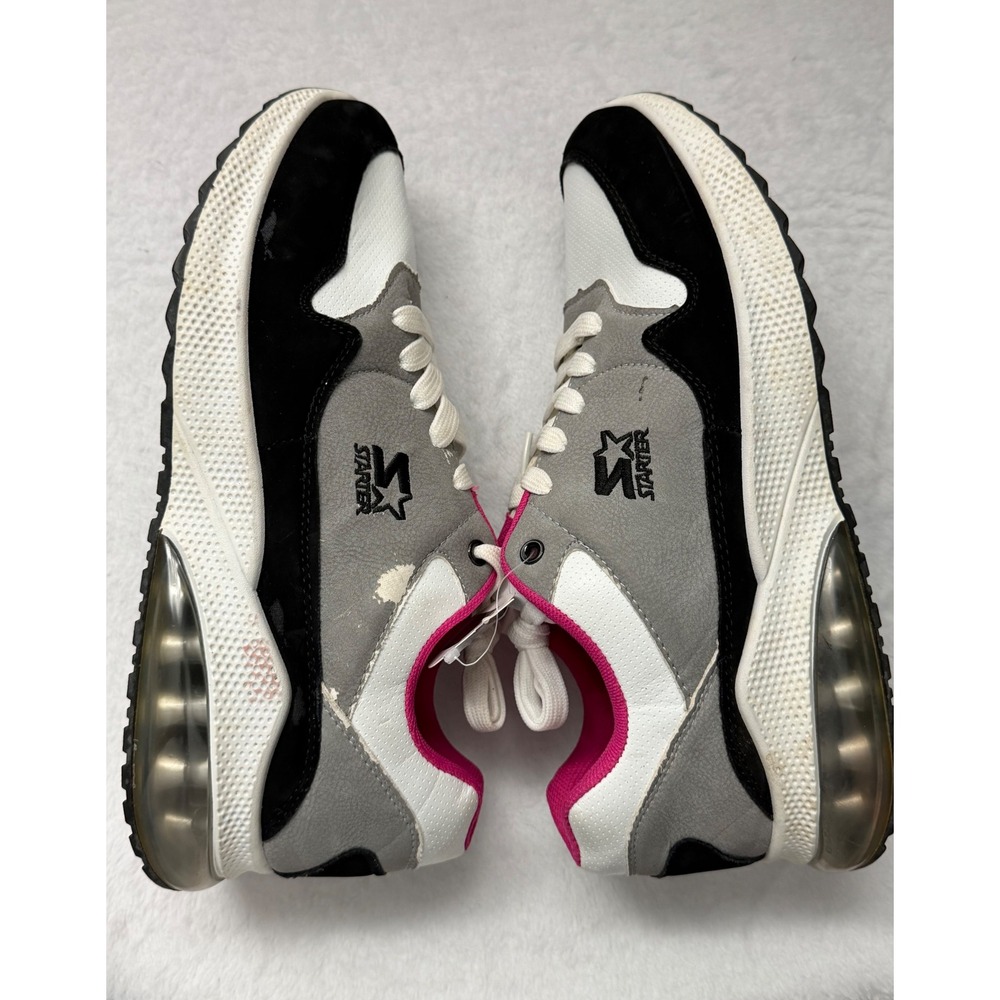 Starter Womens Athletic Sneakers White Grey Pink Black Air Cushion Sz 10 - Picture 5 of 8